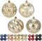 Christmas Balls 3.94" Champagne Shatterproof Plastic Ornaments (Champagne)